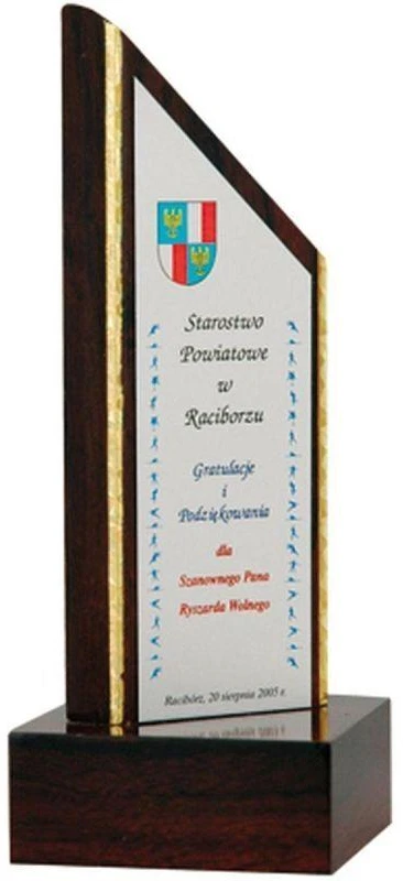 Graviruotas plastiko trofėjus