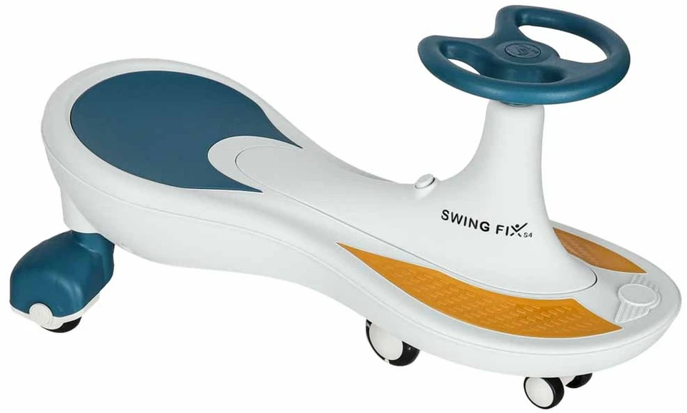 Swing Fix Gravitacijos kalneliai šviečiantys LED ratai su grojančia muzika 76cm mėlynos ir baltos spalvos maks. 120kg