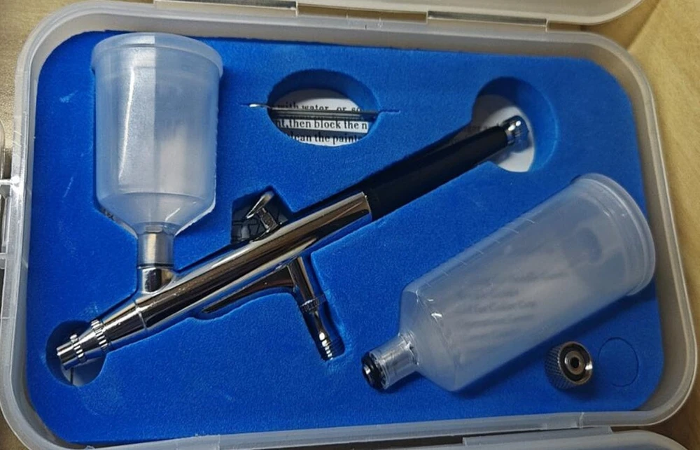 GRAVITACINIO TIEKIMO AEROGRAFO RINKINYS | DVIGUBO VEIKIMO (AB4A)