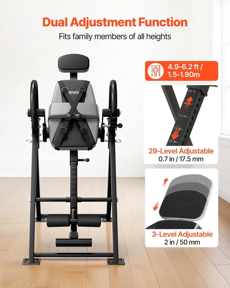 VEVOR Atvirkštinė lenta nugarai, 136 kg talpa