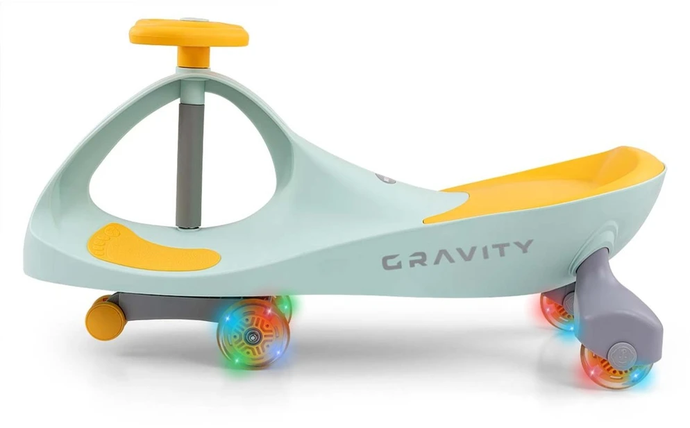 Gravitacinis paspiriamas automobiliukas Milly Mally Gravity, geltonas