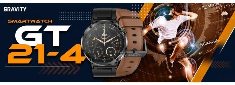 GRAVITY GT21-4 MEN S Išmanusis laikrodis - BLUETOOTH CALL, ADJUSTABLE BELT (sg025d)
