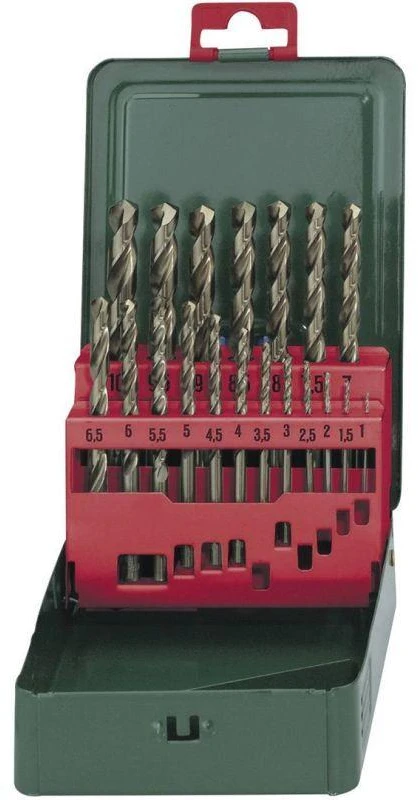 Grąžtas Grąžtų rinkinys metalui 19 vnt. Ø1-10mm HSS-Co, Metabo