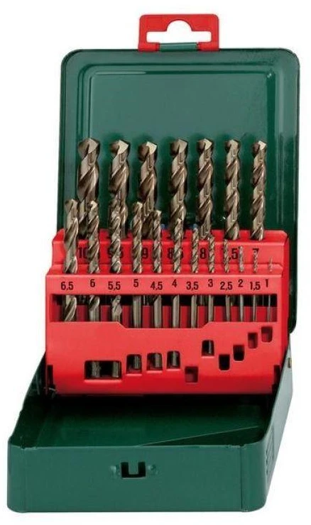 Grąžtas Grąžtų rinkinys metalui 19 vnt. Ø1-10mm HSS-Co, Metabo