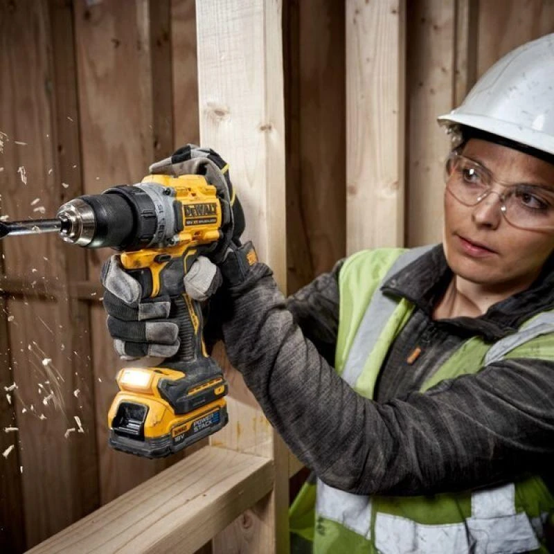 Dewalt akumuliatorinis suktuvas gręžtuvas DCD800E2T 18V, 2x1,7Ah Powerstack akumuliatoriai