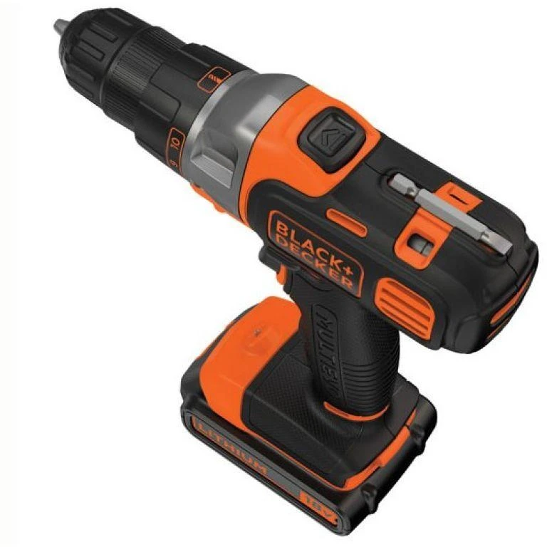 Black & Decker suktuvas gręžtuvas MultiEvo MT218KB-QW, 18V, 2x1.5 Ah, su lagaminu