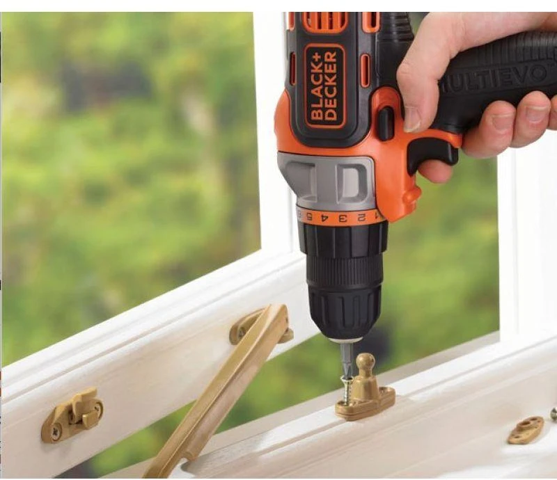 Black & Decker suktuvas gręžtuvas MultiEvo MT218KB-QW, 18V, 2x1.5 Ah, su lagaminu