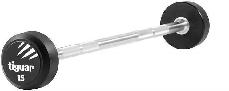 Fiksuoto svorio PU štangos TIGUAR® 10-55kg (Svoris: 15 kg)