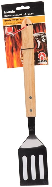 BBQ - szpatuła do grillowania dębowa rączka 41 cm