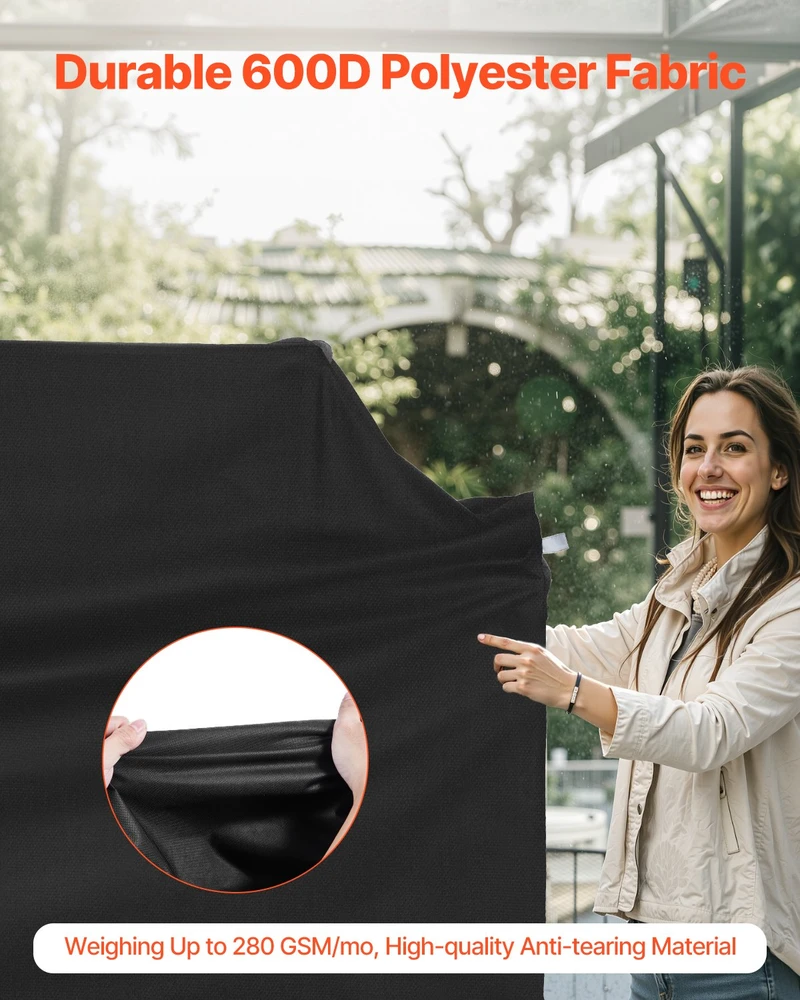 VEVOR vandens nepraleidžiantis 120 cm ilgio kepsninės uždangalas