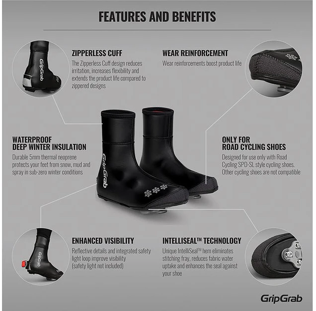 GripGrab antbačiai Arctic Atsparus vandeniui Deep Winter L 42-43