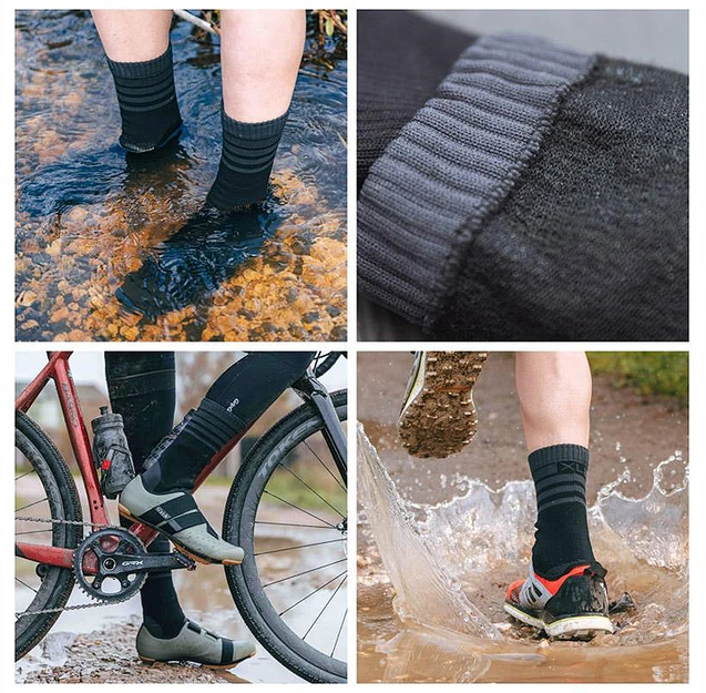 GripGrab dviratininko kojinės Atsparus vandeniui Merino Thermal S 36-38