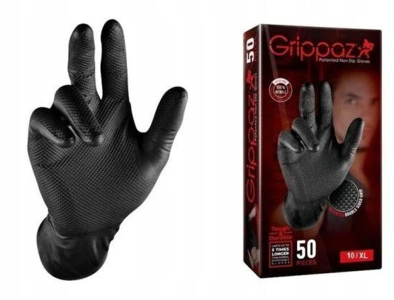 Pirštinės vienk. nitrilinės GRIPPAZ246 "XL" dydis 50vnt.