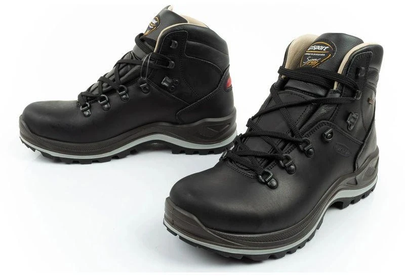 Grisport vyriški žygio batai, juodos Dakar odos, su SPO-TEX, WIN THERM technologijomis