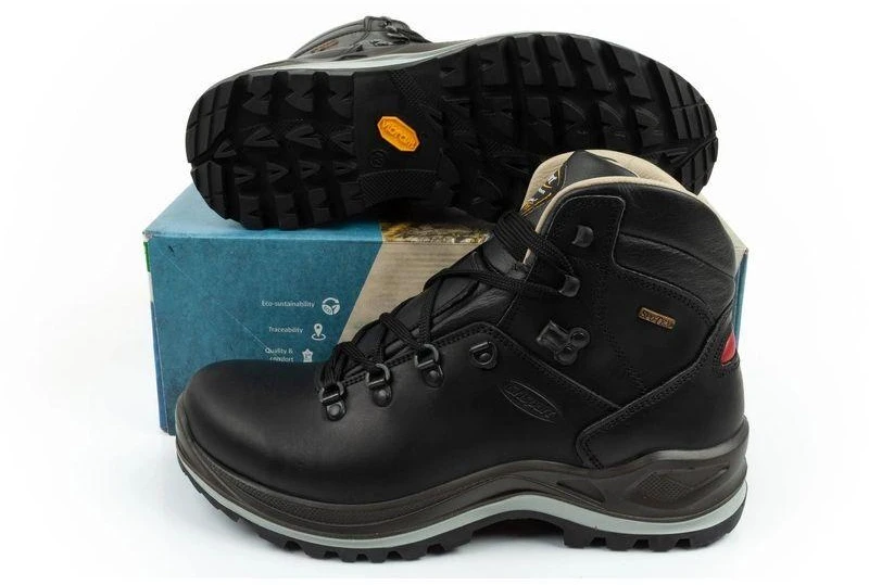 Grisport vyriški žygio batai, juodos Dakar odos, su SPO-TEX, WIN THERM technologijomis