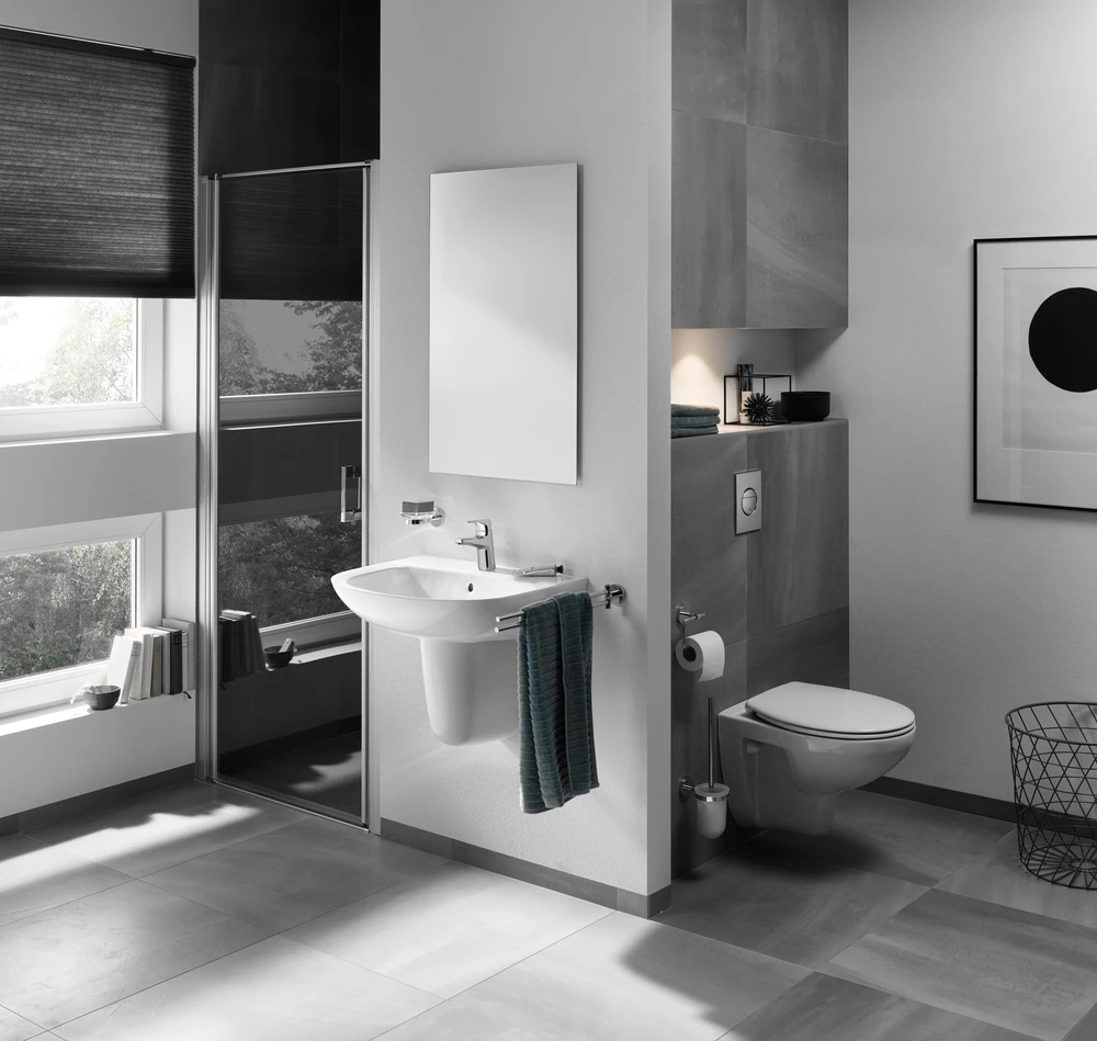 Grohe BauCeramic sėdynė su dangčiu, QR/SC, alpin baltas