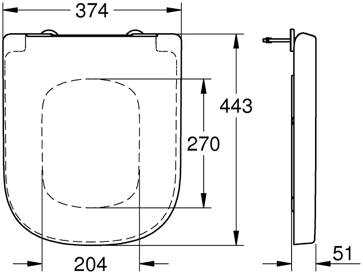 Grohe EuroCeramic wc sėdynė su dangčiu QR/SC, baltas