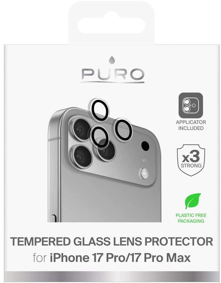 Puro Individual apsauginis stiklas lenses skirtas Apple iPhone 17 Pro / Apple iPhone 17 Pro Max