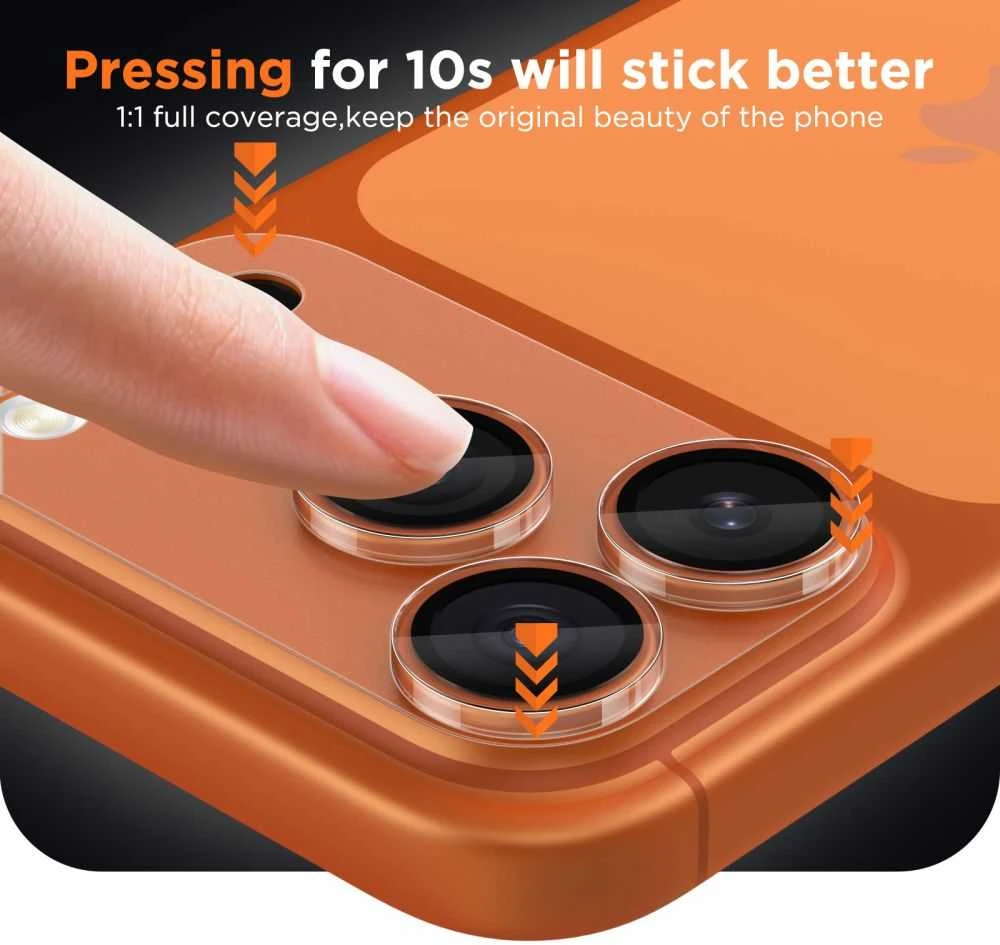 Telefono kameros apsauga Tech-Protect CAmFull Fit+ Apple iPhone 17 Pro Max matte clear