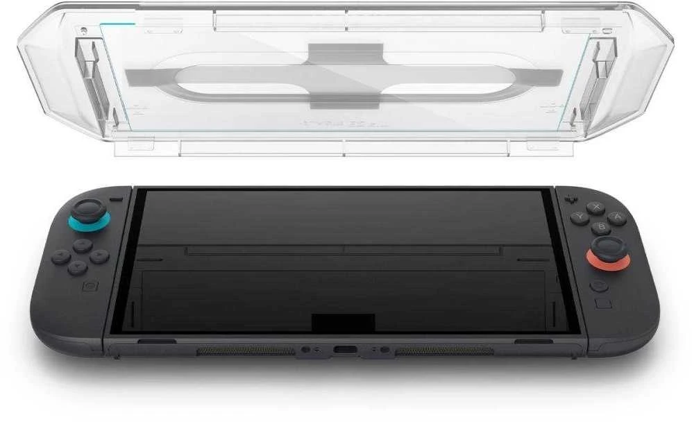 Apsauginis stiklas Spigen GLAS.TR ”EZ FIT” 2-PACK NINTENDO SWITCH 2 CLEAR
