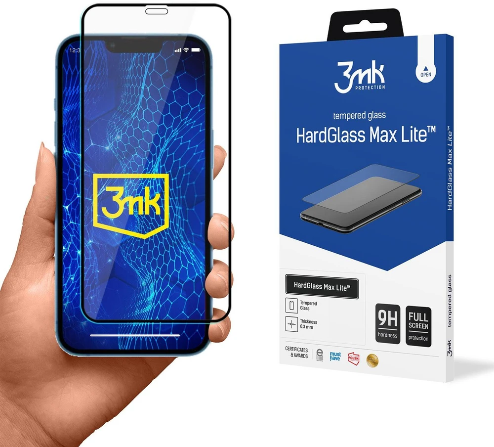 3MK HardGlass Max Lite Apple iPhone 13 Mini 5.4" juodas