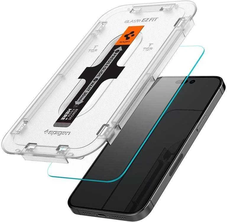 Apsauginis stiklas Apple iPhone 14 Pro Max with Spigen Glas.tR EZ FIT applicator (2 pcs.)