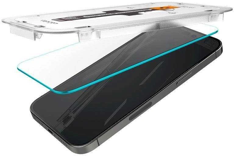 Apsauginis stiklas Apple iPhone 14 Pro Max with Spigen Glas.tR EZ FIT applicator (2 pcs.)