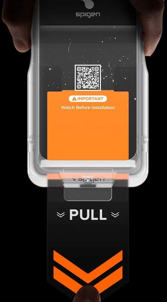„Spigen Glass tR EZ Fit Pro HD“ (privatumo) 2 vnt., skaidrūs – „Samsung Galaxy S26“