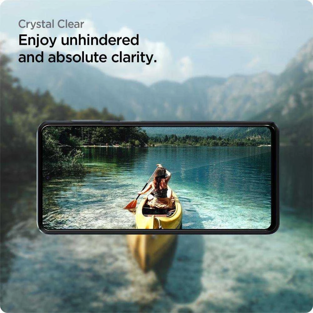 Spigen ALM Glass FC apsauginis tiklas skirtas Samsung Galaxy M53 5G - juodos spalvos