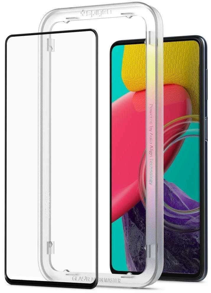 Spigen ALM Glass FC apsauginis tiklas skirtas Samsung Galaxy M53 5G - juodos spalvos