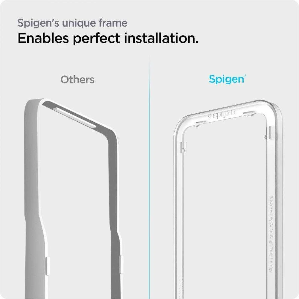 Spigen ALM Glass FC apsauginis tiklas skirtas Samsung Galaxy M53 5G - juodos spalvos