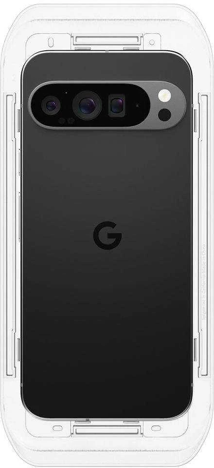 Apsauginis stiklas Google Pixel 9 / 9 Pro Spigen Glas.tr „EZ Fit” 2 vnt. Clear