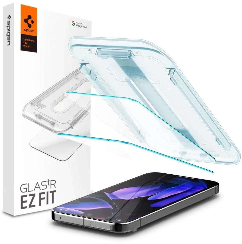 Spigen Glas.tR EZ Fit Apsauginis stiklas su aplikatoriumi Google Pixel 9 Pro XL (2 pcs.)