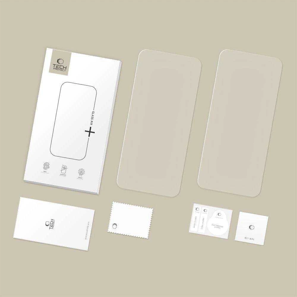 „Tech-Protect Glass Fit+“ 2 grūdinto stiklo pakuotė, skirta „iPhone 17 Air“ – skaidri