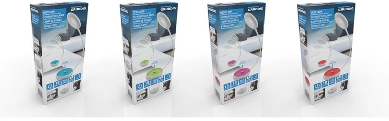 Grundig - Sulankstoma LED biuro lempa 15 cm (oranžinė)