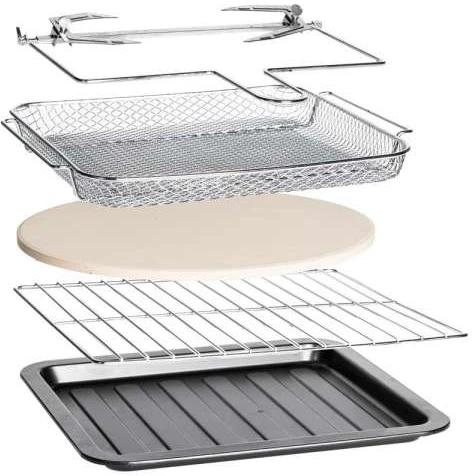 Gruzdintuvė Gastroback 42815 Design Oven Air Fry & Pizza orkaitė su karšto oro funkcija