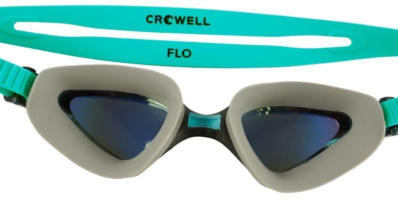 GS20 Flo veidrodiniai pilkai žali plaukimo akiniai Crowell