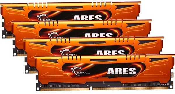 RAM G.Skill DIMM 32 GB 1600 (4 x 8 GB) keturių atminties modulių rinkinys (F3-1600C10Q-32GAO. Ares. INTEL XMP. Lite Retail)