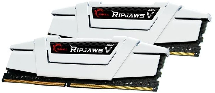G.SKILL RIPJAWSV DDR4 2x16GB 3600MHz CL18 XMP2 balta F4-3600C18D-32GVW