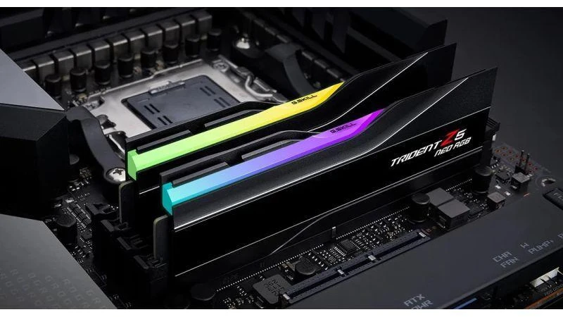 RAM G.Skill Trident Z5 Neo RGB F5-6000J2636H32GX2-TZ5NR atminties modulis 64 GB 2 x 32 GB DDR5 4800 MT/s