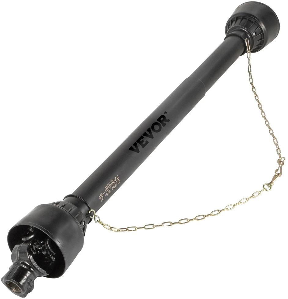VEVOR PTO velenas su 1-3/8" x 6 šlicais