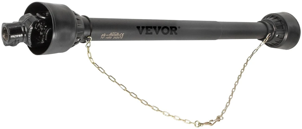 VEVOR PTO velenas su 1-3/8" x 6 šlicais