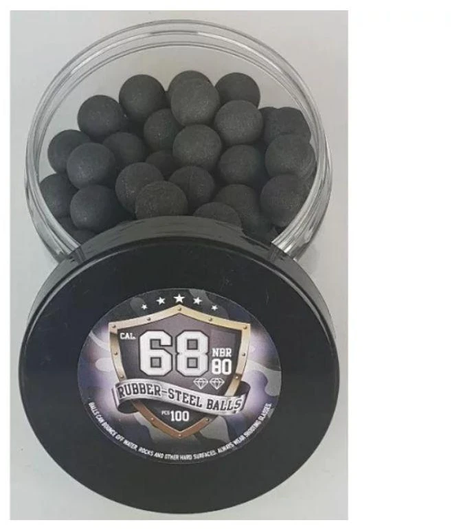 Gumos ir metalo rutuliai Guard Power cal. 68-100 vnt.