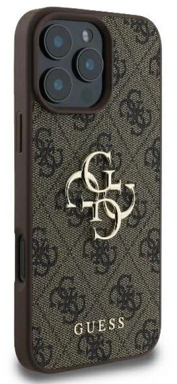 Guess 4G Big Logo Apple iPhone 16 Pro Max – dėklas telefonui rudos spalvos