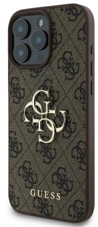 Guess 4G Big Logo Apple iPhone 16 Pro Max – dėklas telefonui rudos spalvos