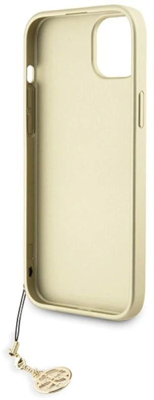 Guess GUHCP15MGF4GGR Apple iPhone 15 Plus / 14 Plus 6.7″ pilkas kietas dėklas 4G Charms Collection