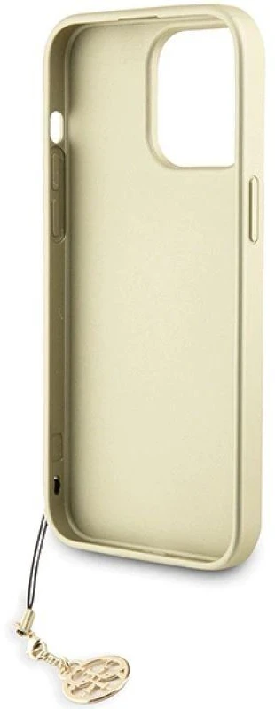 Guess GUHCP15XGF4GGR iPhone 15 Pro Max 6.7" pilka/pilkas kietas dėklas 4G Charms Collection