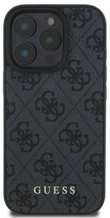 Guess GUHCP16LG4GFGR Apple iPhone 16 Pro 6.3″ juodos spalvos kietas dėklas 4G Classic