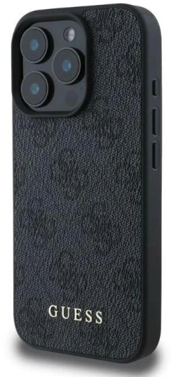 Guess GUHCP16LG4GFGR Apple iPhone 16 Pro 6.3″ juodos spalvos kietas dėklas 4G Classic