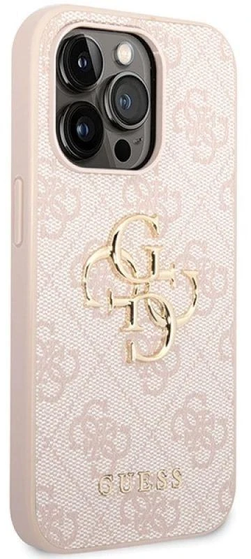 Dėklas GUESS GUHCP15L4L4GPIPI IPHONE 15 PRO 6.1 "Rožinis/Rožinis HARDCASE 4G BIG METAL LOGO